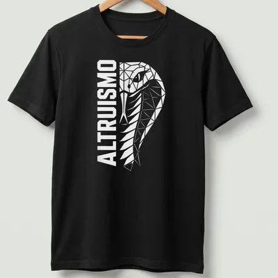Geometric bear head design with 'ALTRUISMO' in white print