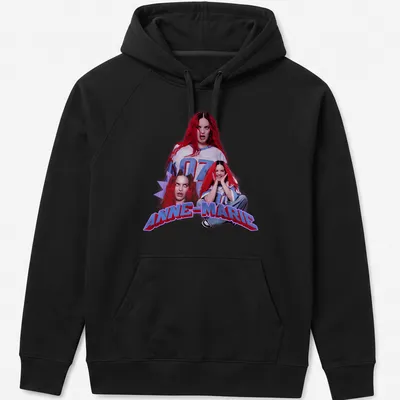 Modern graphic tee with the name Anne-Marie in bold typography — printed on a unisex hoodie
