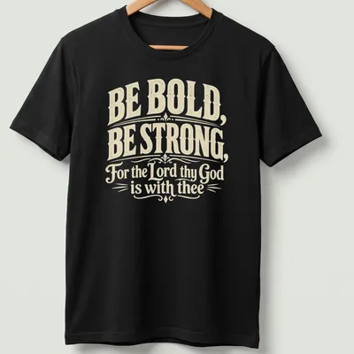 Vintage script design with inspirational text in cream and gold
