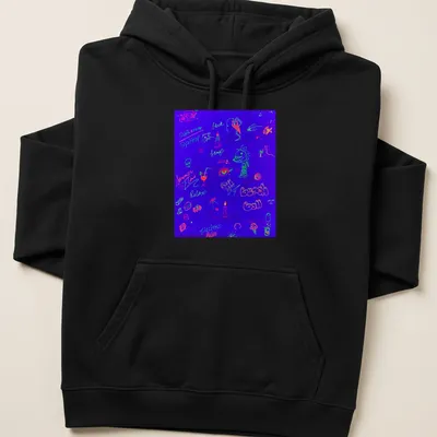 Neon glow t-shirt featuring a beach ball and vibrant summer vibes text — printed on a unisex hoodie