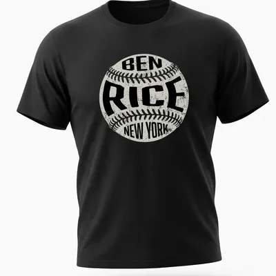Vintage distressed Ben Rice New York baseball t-shirt with a classic design