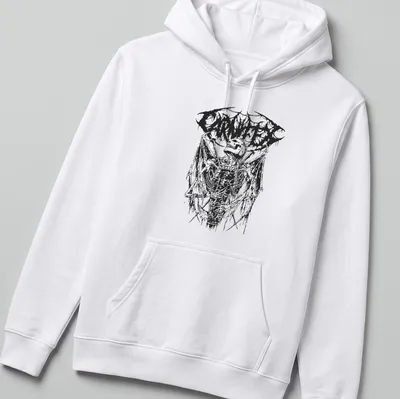 Gothic t-shirt featuring a skeleton in a coffin with CARNIFEX text — printed on a unisex hoodie