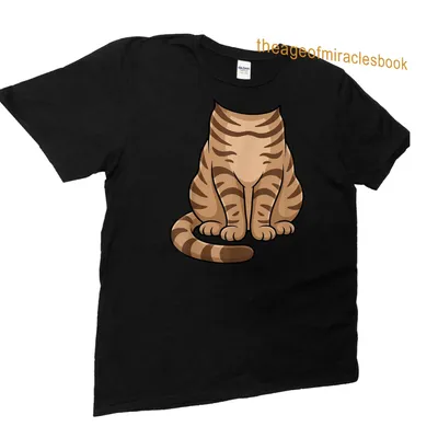 Kawaii Foldex cat costume graphic on a humorous Halloween t-shirt — printed on a unisex t-shirt (angled view)