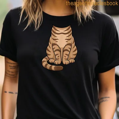 Kawaii Foldex cat costume graphic on a humorous Halloween t-shirt — printed on a women's t-shirt