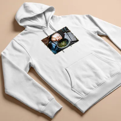 T-shirt featuring geese band members illustrated with a barbed wire border — printed on a unisex hoodie