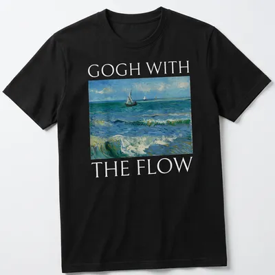 Serene sailboats on ocean waves illustrated in impressionist style.