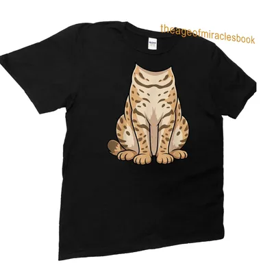 Kawaii cartoon cat in a Highlander costume on a t-shirt — printed on a unisex t-shirt (angled view)