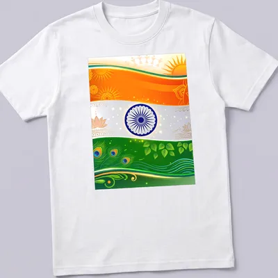 Vibrant doodle illustration of the Indian flag and cultural elements