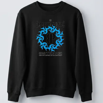 Linkin Park 20 Year Anniversary Meteora T-Shirt with bold graphic design — printed on a unisex sweatshirt