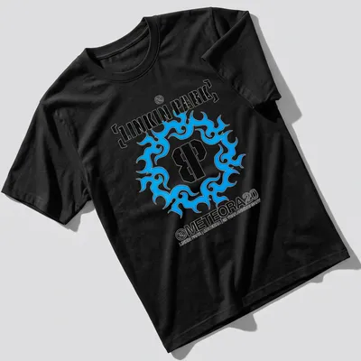 Linkin Park 20 Year Anniversary Meteora T-Shirt with bold graphic design
